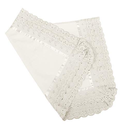 VHC 100% Cotton Lace Pillow Cover/Case Set (Pack of 2)_Off-White, Standard - Image 2