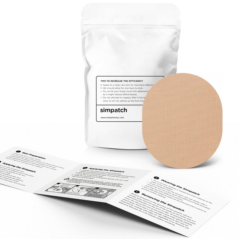 SIMPATCH Universal Adhesive Patch (25-Pack) - Waterproof Adhesive, CGM Patches (Beige) - Image 2