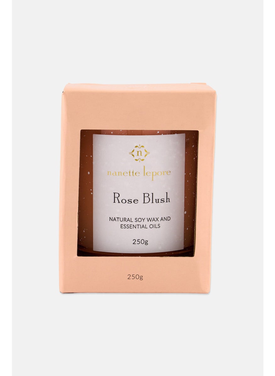 Nanette lepore - Rose Blush Scented Candle 250 g, Peach - Image 1