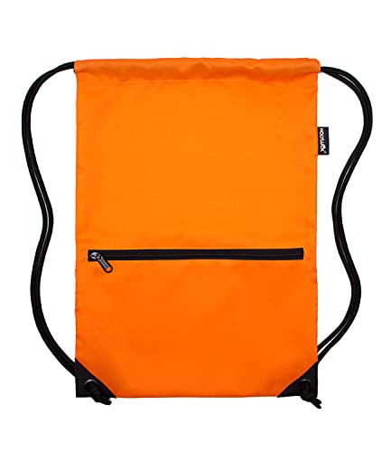 HOLYLUCK Drawstring Backpack Bag Sport Gym Sackpack (orange) - Image 2