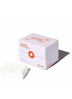 WHITE RABBIT NAKED COTTON Textured - Perforated Facial Cotton Pads - For Makeup Remover, Toner, Mask - 100% Cotton, Unbleached, Lint-Free - Exfoliating & Durable - Natural & Cruelty-Free - 200 Count  - Image 1