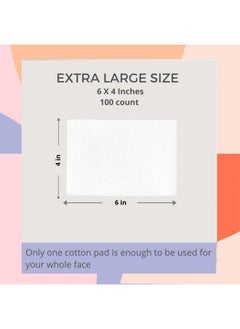 WHITE RABBIT NAKED COTTON Textured - Perforated Facial Cotton Pads - For Makeup Remover, Toner, Mask - 100% Cotton, Unbleached, Lint-Free - Exfoliating & Durable - Natural & Cruelty-Free - 200 Count  - Image 2