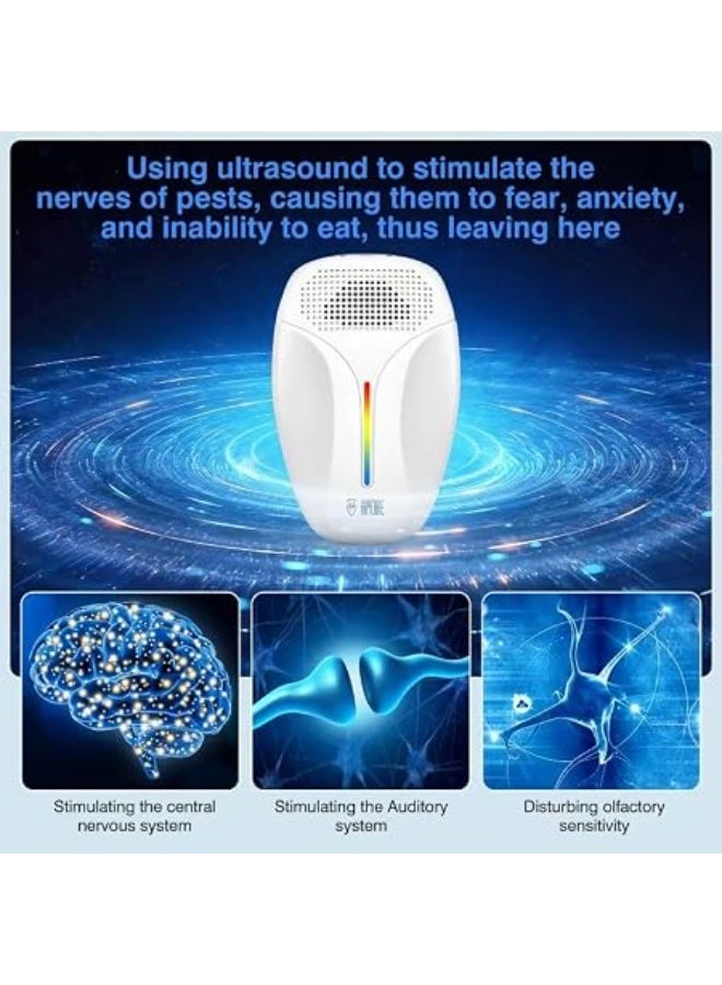 Haycone Ultrasonic Pest Repeller for Indoor Use, Electronic Plug-In Pest Control for Cockroaches, Rodents, Mice, Mosquitoes, Spiders & Ants, 3 Switching Modes - Image 3