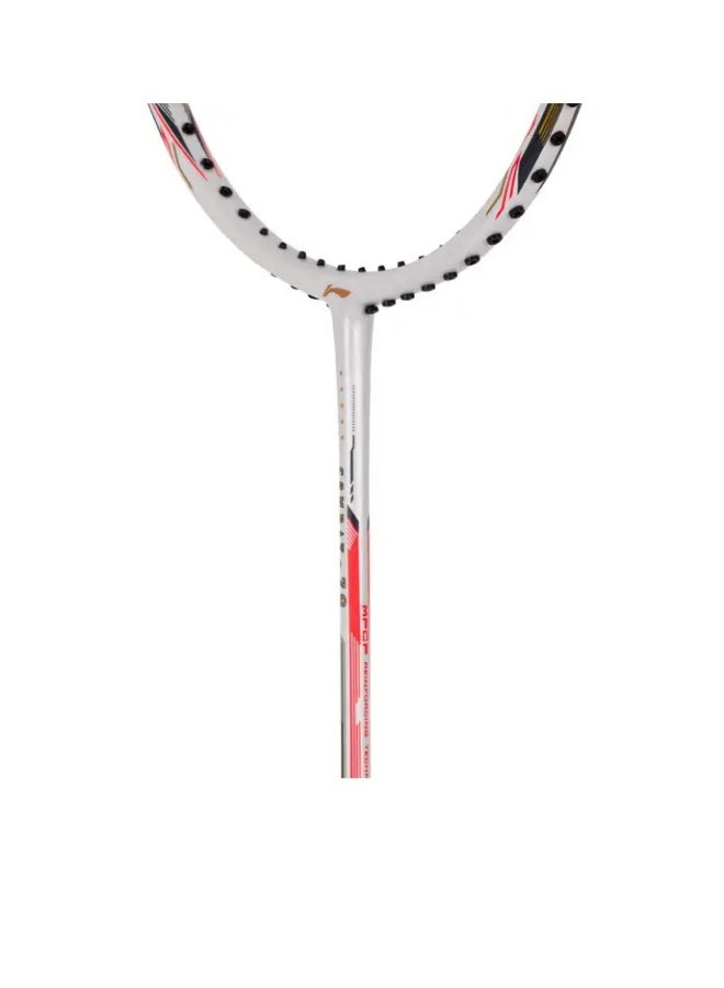 Li-Ning Combat Z8 84G Carbon Fibre Badmiton Racket strung Badminton Racket with Free Full Cover (White/Black/Orange Red) - Image 3