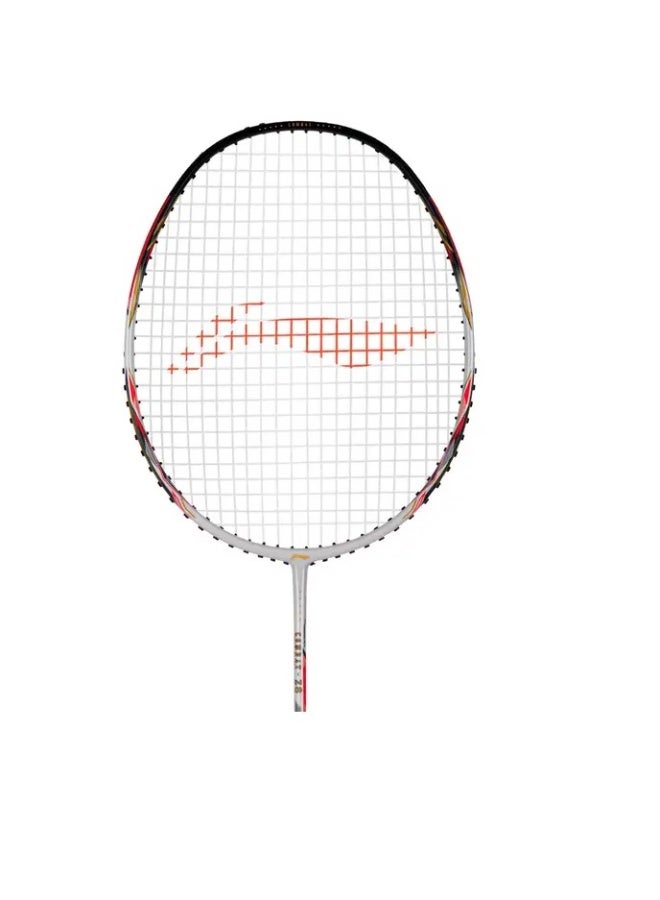 Li-Ning Combat Z8 84G Carbon Fibre Badmiton Racket strung Badminton Racket with Free Full Cover (White/Black/Orange Red) - Image 2