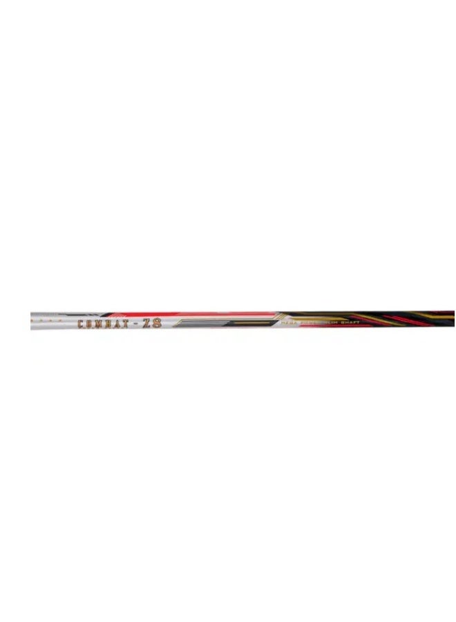 Li-Ning Combat Z8 84G Carbon Fibre Badmiton Racket strung Badminton Racket with Free Full Cover (White/Black/Orange Red) - Image 4