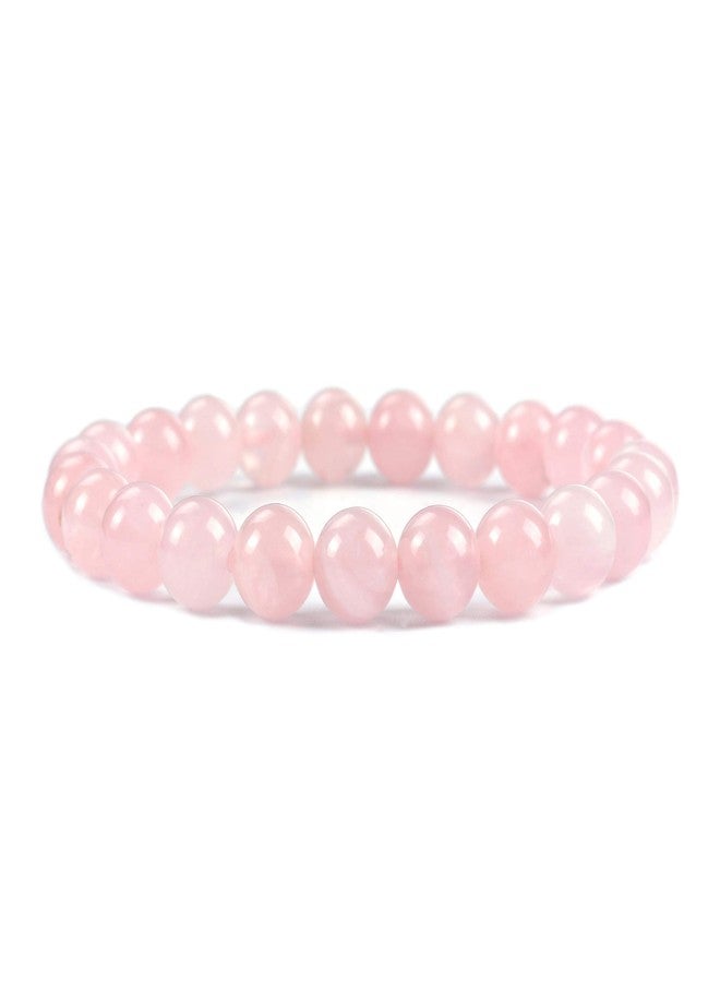Cherry Tree Collection - Small, Medium, Large Sizes - Gemstone Beaded Bracelets For Women, Men, and Teens - 8mm Round Beads, M, Stone, Quartz, Medium, Stone, Quartz - Image 1