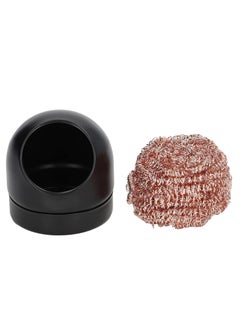 Rubik Soldering Tip Iron Cleaner Wire, Solder Head Cleaning Wire Ball and Holder Base (No Water Needed)  - Image 2