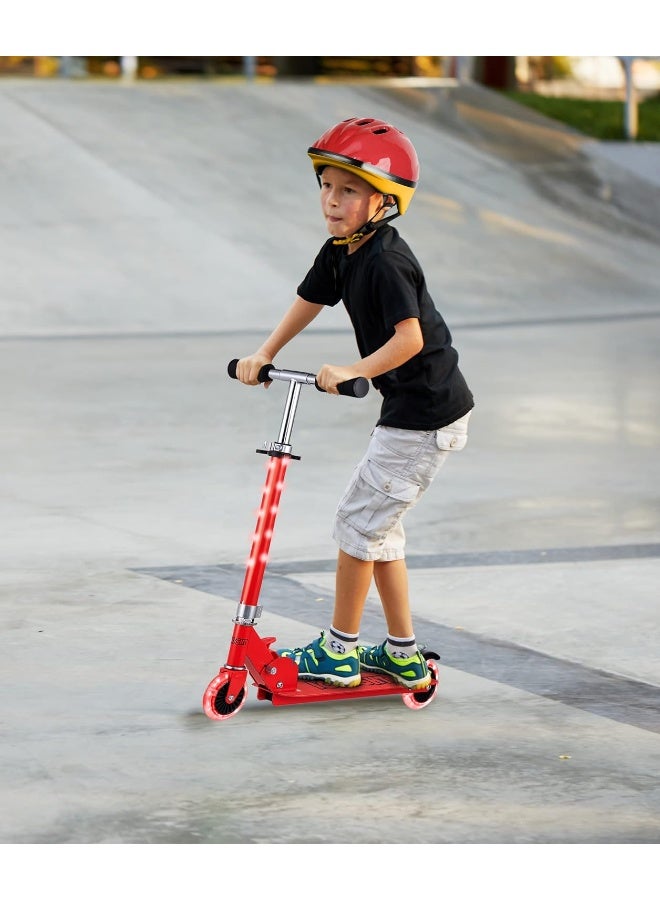 Voyager 2 Wheel Kick Scooter with Light Up Wheels and T-bar - Image 1