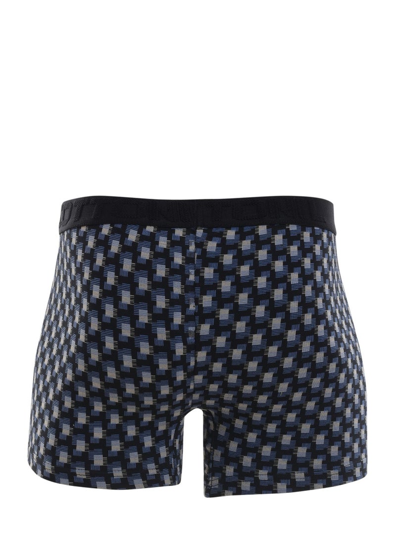 COTTONIL - Mens Boxer Brief-Navy - Image 1
