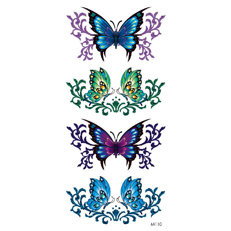 Eagle Tattoo Animal Flower Snake Text Tattoo Color Printing Black And White Supply - Image 3
