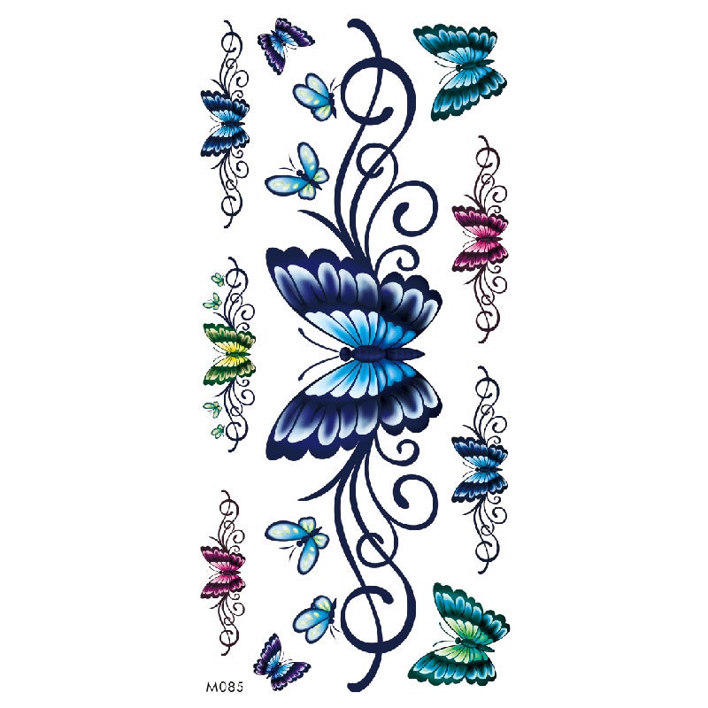 Eagle Tattoo Animal Flower Snake Text Tattoo Color Printing Black And White Supply - Image 5