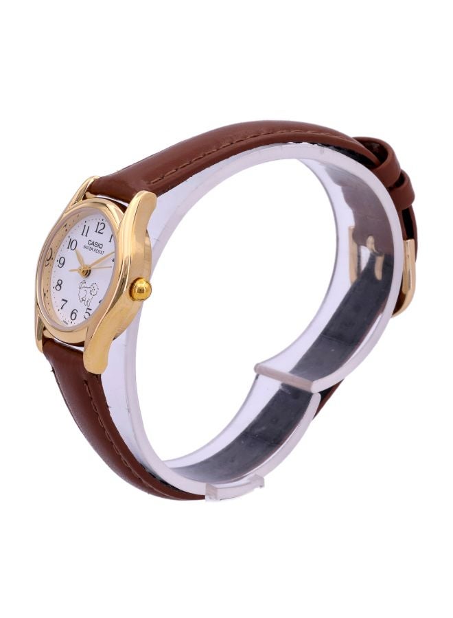 CASIO Women Water Resistant Leather Analog Watch LTP-1094Q-7B7RDF - 22 mm - Brown - Image 5