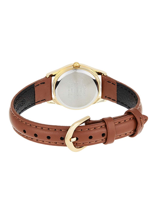 CASIO Women Water Resistant Leather Analog Watch LTP-1094Q-7B7RDF - 22 mm - Brown - Image 2