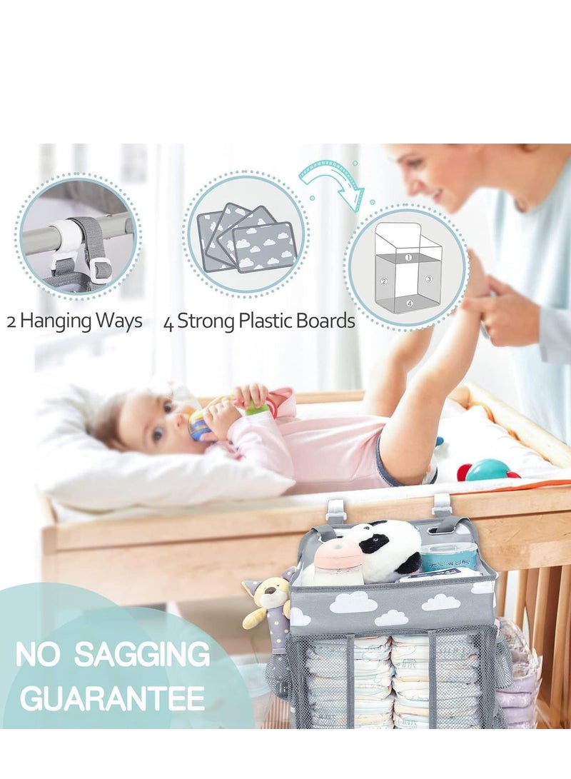 Cool Baby COOLBABY Baby Diaper Storage Bag multi-functional Large Capacity Bedside Hanging Storage - Image 2
