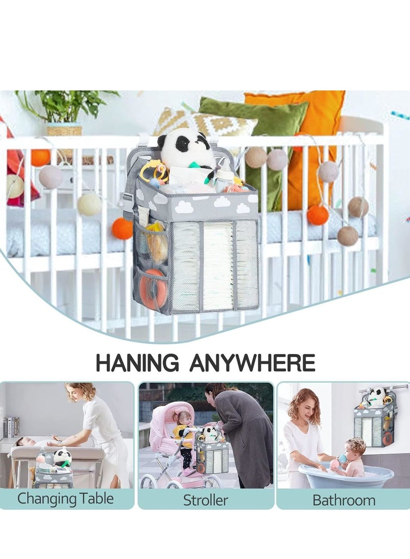 Cool Baby COOLBABY Baby Diaper Storage Bag multi-functional Large Capacity Bedside Hanging Storage - Image 3