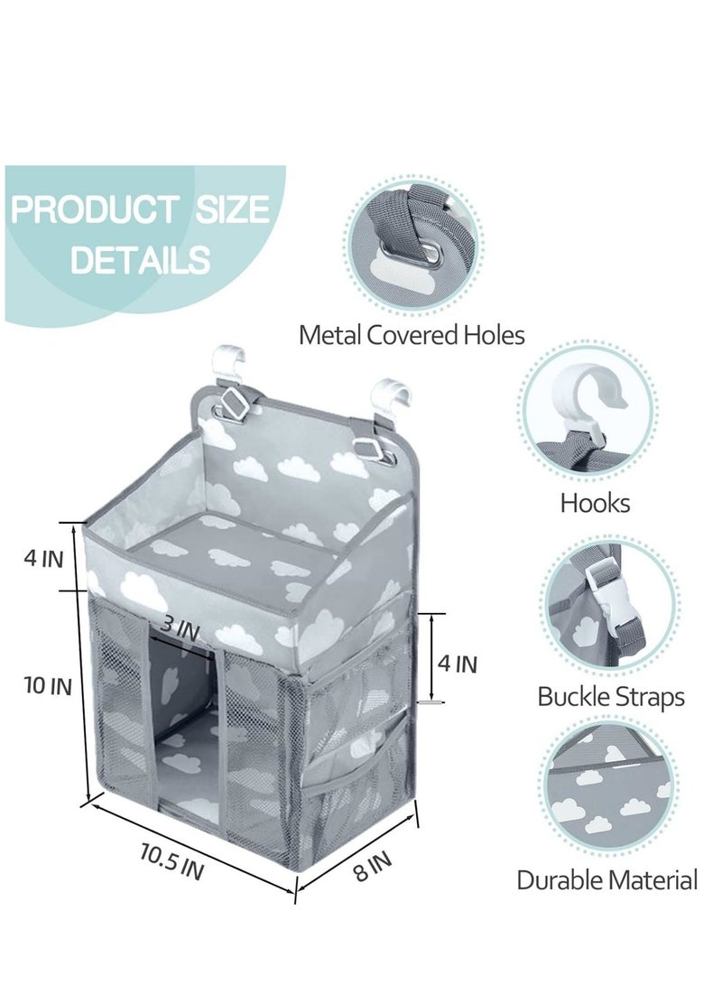 Cool Baby COOLBABY Baby Diaper Storage Bag multi-functional Large Capacity Bedside Hanging Storage - Image 4