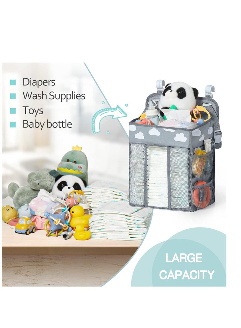 Cool Baby COOLBABY Baby Diaper Storage Bag multi-functional Large Capacity Bedside Hanging Storage - Image 5