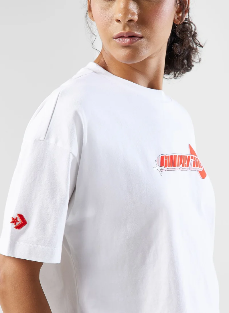 CONVERSE Bemy2K Cropped Oversized T-Shirt