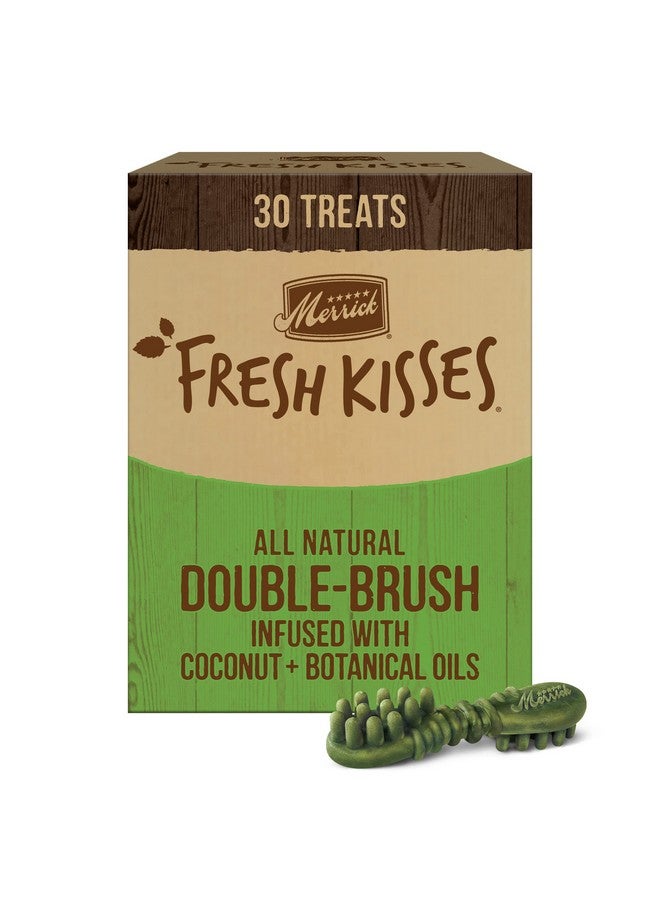 ميريك علكات أسنان طبيعية من ميريك فريش كيسز، غنية بجوز الهند والزيوت النباتية، للكلاب متوسطة الحجم (من ٢٥ إلى ٥٠ رطلاً) - علبة ٣٠ قطعة - Image 1