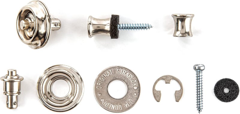 Jim Dunlop Straplock Original Set - Nickel - Image 4