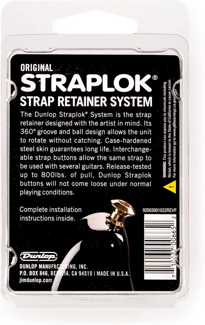 Jim Dunlop Straplock Original Set - Nickel - Image 3