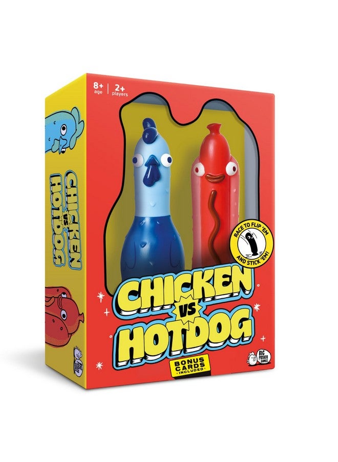 Big Potato Chicken vs Hotdog: The Ultimate Chaotic Party Game | Flipping-Fun Party Game for Families & Game Nights | Bonus Content Included! - Image 1