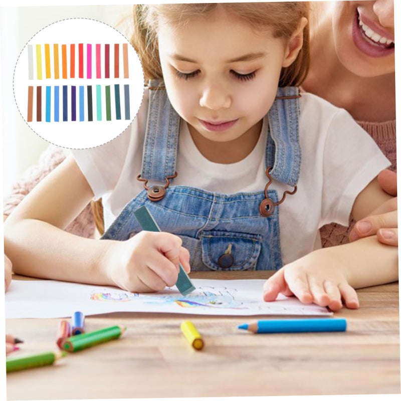 Non Toxic Water Soluble Chalk Sticks 12 Colors Outdoor Sidewalk Art DIY Projects - Image 4