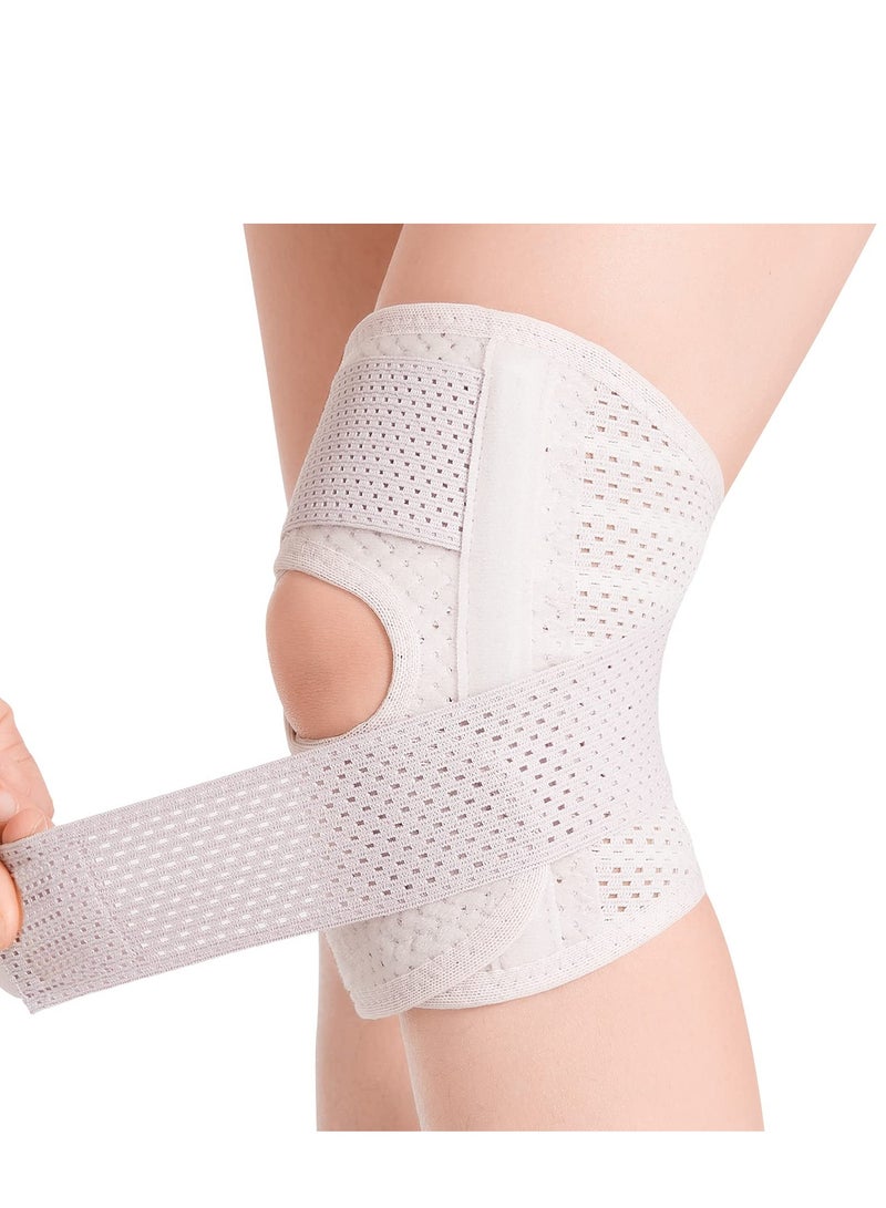 Adjustable Knee Brace with Side Stabilizers for Pain Relief in ACL MCL Injuries and Arthritis, Breathable Support for Men and Women - Image 1