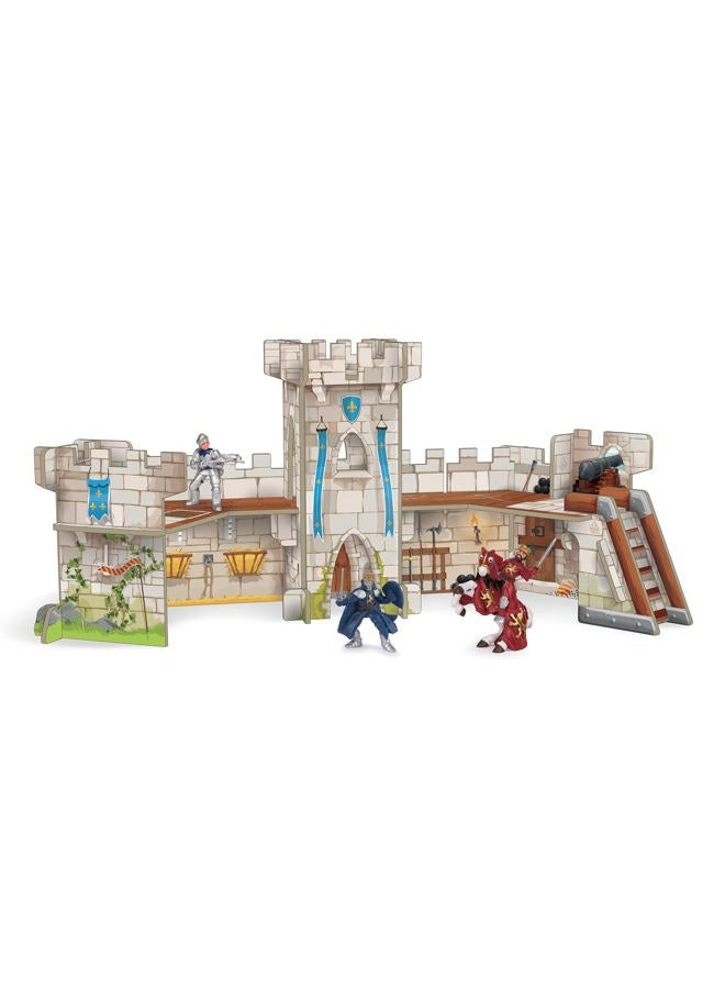 Papo Mini 33107 Mini Knights Castle Cardboard Environment, Multicolour - Image 2
