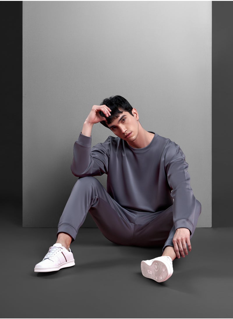 GENRLS Men's Oversized Full Sleeve T-shirt Spanish Grey  - Image 3