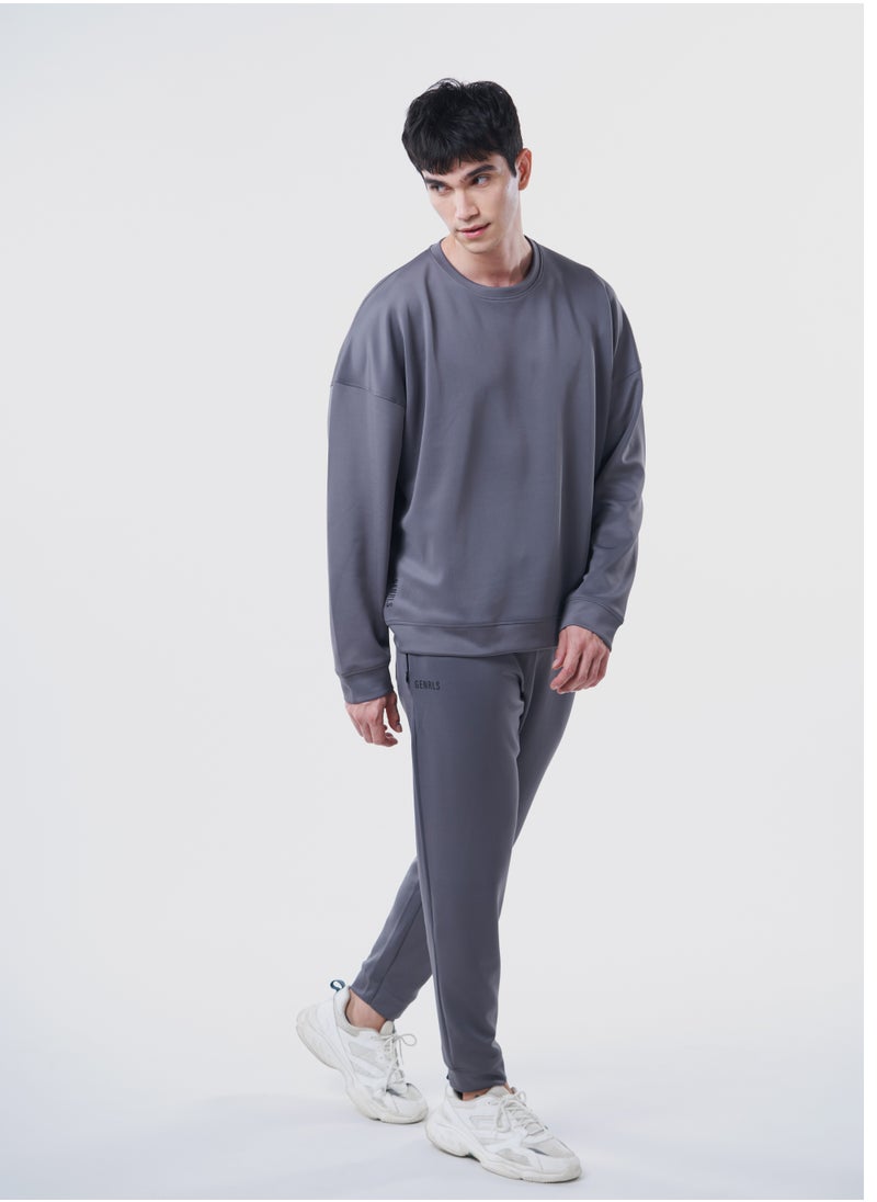 GENRLS Men's Oversized Full Sleeve T-shirt Spanish Grey  - Image 4