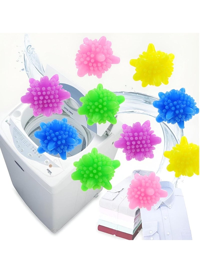 Wonderful Laundry Balls Remove Lint and Tangles Clothes - Multi-Colored Surprise Cleaning Balls - Safe for Laundry and Refresh Clothes(8 pieces) - Image 2