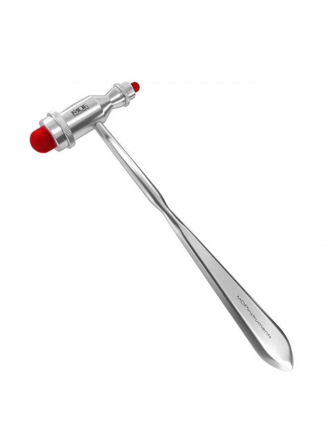 MDF Instruments MDF Instruments, Tromner Neurological Reflex Hammer with Pointed tip Handle for cutaneous and Superficial responses - Free-Parts-for-Life & Lifetime Warranty - Red (MDF555-02)  - Image 1