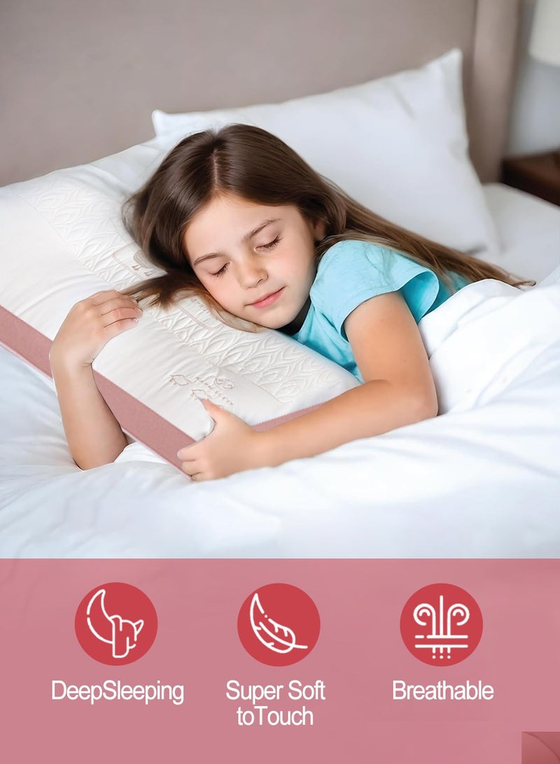BEIRUI 1pcs Embroidered Camel Protein Pillow, Home Neck Care Medium and High Fiber Pillow Covers, Neck Care and Sleep Aid, Filled with Ultra Soft Microfiber Hotel Quality Side and Back Sleeper Pillow - Support Sleep Pillow 48*74cm - Image 4