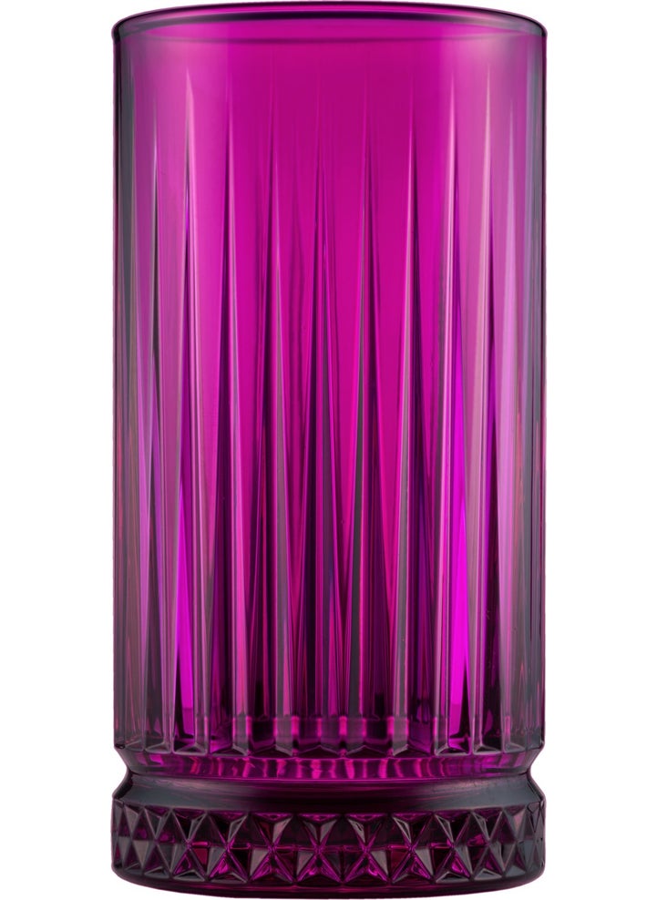 Elysia In Color Soft Drink Glass - Fuchsia - 435 cc - 4 pieces
