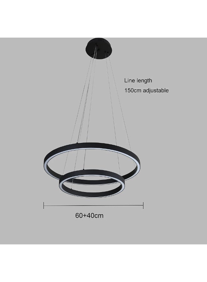 Hummer Modern chandelier, size 40×60 cm, black, light color yellow, 42 watts - Image 3