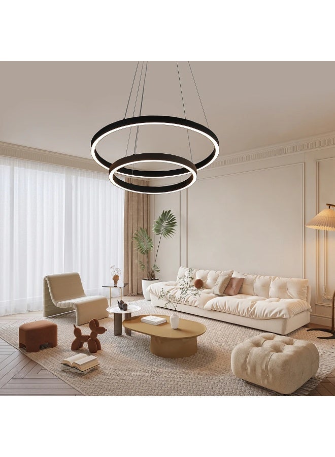 Hummer Modern chandelier, size 40×60 cm, black, light color yellow, 42 watts - Image 1