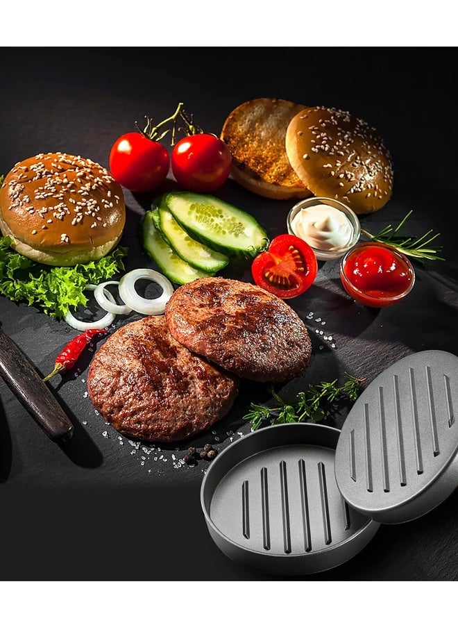 Burger Press Patty Maker with 100 PCS Patty Papers, with Removable Handle, Patty Mold for BBQ, Grill, Kitchen Camping - Image 5
