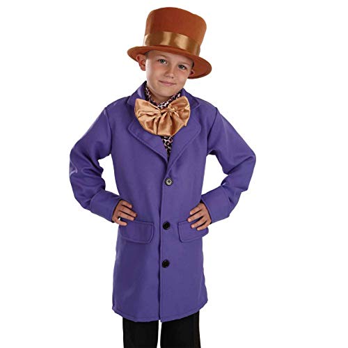 fun shack Chocolate Factory Owner Costume Kids, Chocolate Factory Worker Costume, Boys Halloween Costumes, Medium - Image 2