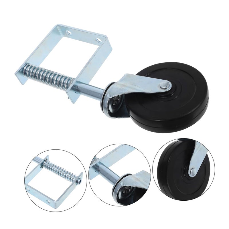 Heavy Duty Spring Loaded Gate Caster Wheel For Wooden Fences Outdoor Gates Easy Installation - Image 5
