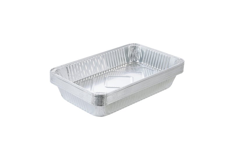 Waytiffer Aluminum Deep Foil Pans Full Size, Large Disposable Roasting & Baking Pan, 21"x13" (10 Pack) Extra Heavy Duty Chafing Trays for Hotels, Restaurants, Heating, Buffets & Bakeware - Image 1
