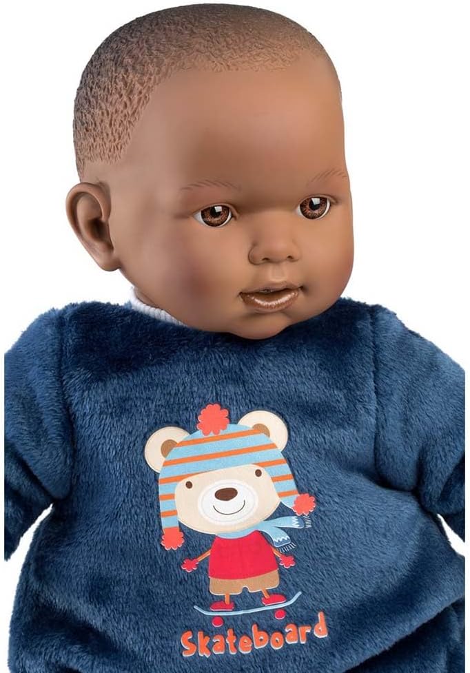 Llorens Doll with Bear Design Pajamas - 42 cm - Image 4