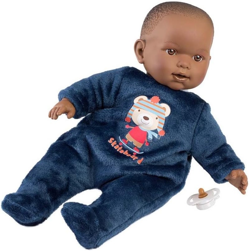 Llorens Doll with Bear Design Pajamas - 42 cm - Image 3