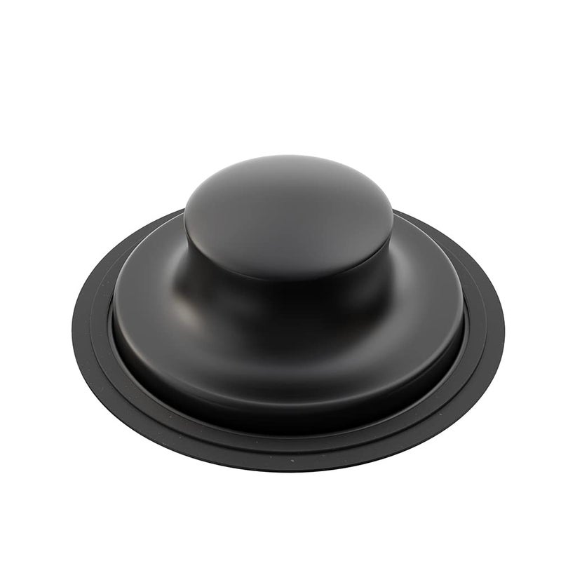 Kitchen Sink Stopper 312 inch Universal Sink Plug Cover for Garbage Disposal Flange Drain  Stainless Steel Matte Black
