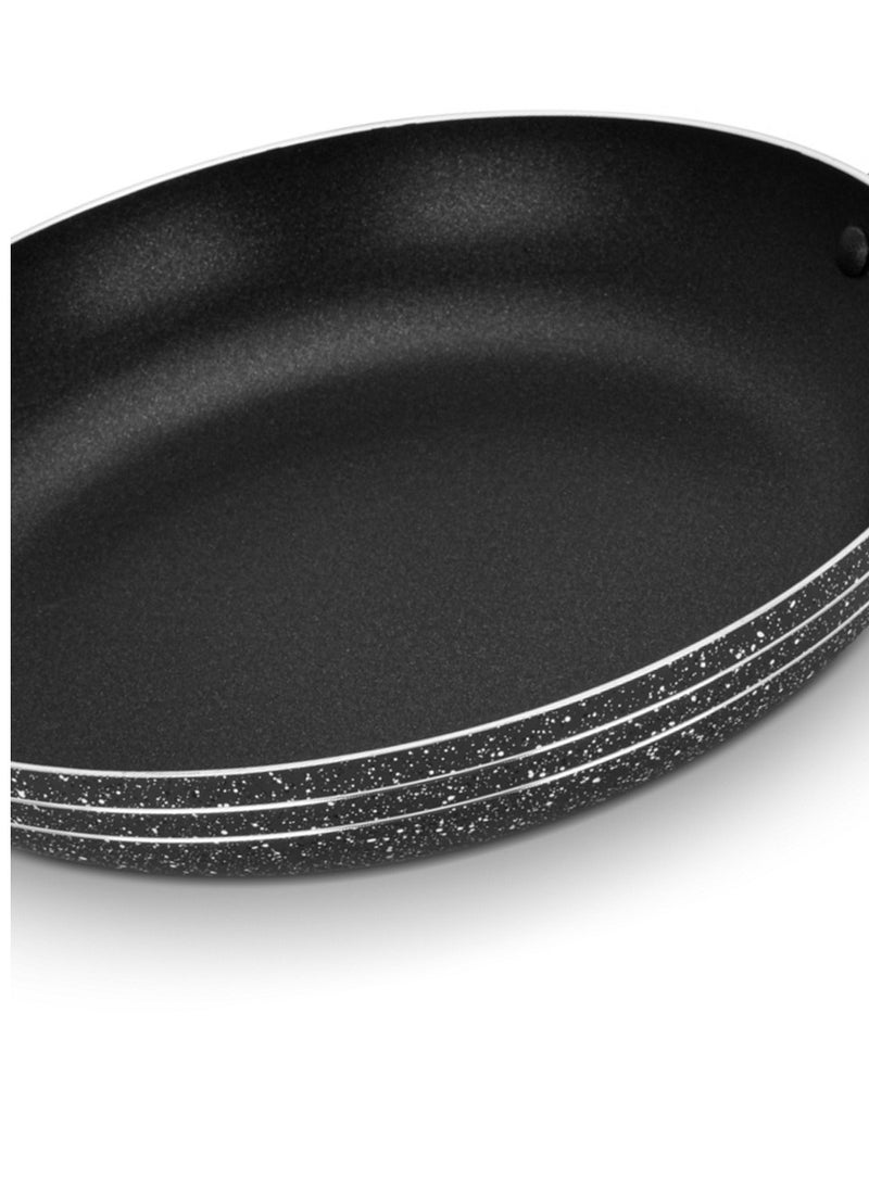 Auroware Auroware 18 Piece Non Stick Cookware Set Induction Bottom PFOA Free Frying pan Wok Pan Sauce Pan Casserole with Lid Table mat Kitchen Utensils Knife  - Image 4