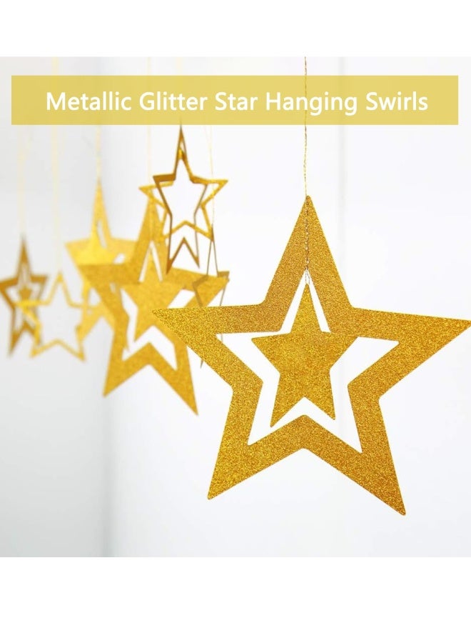 فَرَحُوم زينة عيد ميلاد باللونين الذهبي والأبيض، طقم زينة عيد ميلاد يحتوي على لافتة "عيد ميلاد سعيد"، بالونات ذهبية وبيضاء، بالونات كونفيتي، بالونات على شكل قلب ونجمة، ستائر لامعة من ورق الفويل، زينة كيك، وديكور حفلات مناسب للفتيات والفتيان والنساء والرجال والأطفال، مع جميع لوازم الحفلات. - Image 5