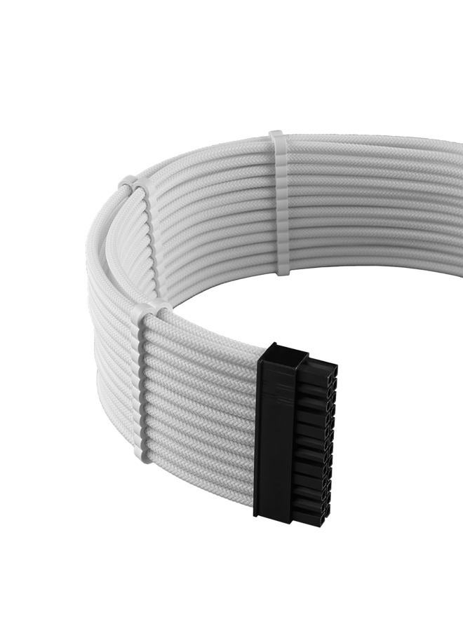 CableMod RT-Series Pro ModMesh Sleeved 12VHPWR StealthSense Dual Cable Kit for ASUS/Seasonic/Phanteks (White) - Image 3