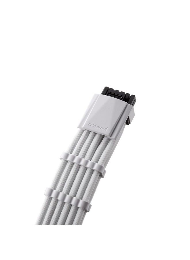 CableMod RT-Series Pro ModMesh Sleeved 12VHPWR StealthSense Dual Cable Kit for ASUS/Seasonic/Phanteks (White) - Image 4