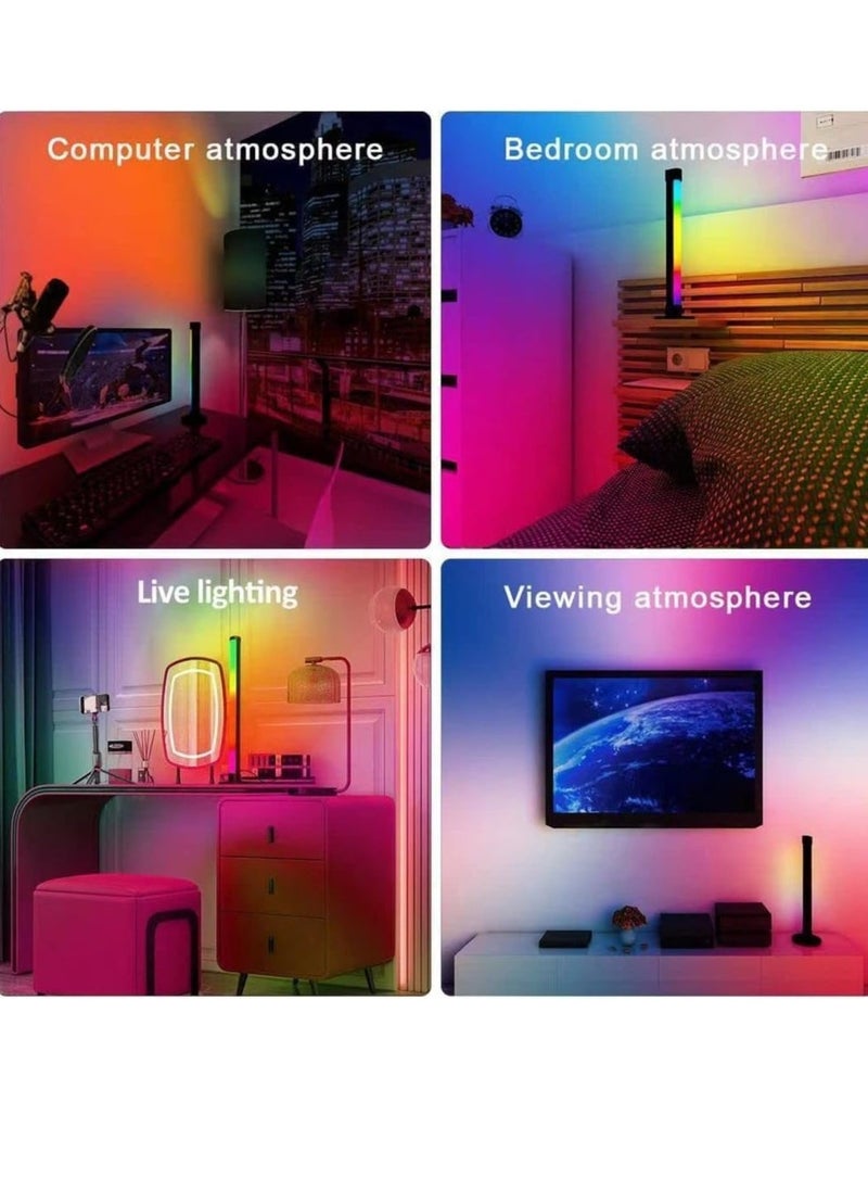 ELTRAZONE Smart RGB LED Light Bars – Ambient Lighting for TV, PC, & Room Decoration, Bluetooth Monitor Flow Lights with APP Control, Color Changing Gaming Lights for Movies, Entertainment & Home Ambience – Perfect for Living Room & Bedroom (2-Pack)  - Image 5